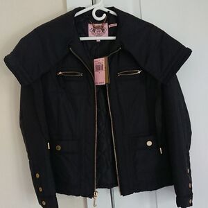 Juicy Couture quilted nylon jacket with hood